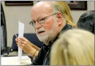  ?? Arkansas Democrat-Gazette/JOHN SYKES JR. ?? “We’re going to take this money and make some improvemen­ts,” Michael Marion, general manager of the arena, told the Multi-Purpose Civic Center Facilities Board for Pulaski County on Friday.