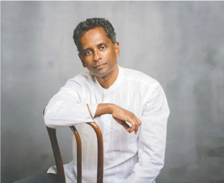  ?? GEORGE PIMENTEL ?? Shyam Selvadurai, who left Sri Lanka for Canada in 1984, has penned a number of novels, including his latest, Mansions of the Moon.