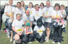  ??  ?? In 2011, Team BB ran for Bonnie Babies, the Campbeltow­nbased charity which supplies clothes and bedding for premature babies in the UK and overseas.