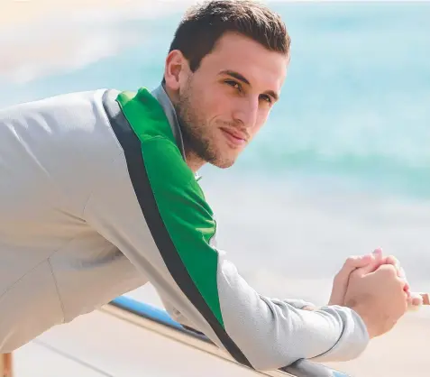  ?? Picture: GETTY IMAGES ?? KEEPING CALM: Matthew Spiranovic after a Socceroos session at Terrigal on the NSW Central Coast yesterday.