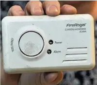  ??  ?? Make sure you have a working carbon monoxide alarm to detect dangers