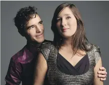  ?? ALBERT ZABLIT ?? Melisande (Melisande Gelinas-Fauteux and husband Alexandre de Grosbois-Garand) merge traditiona­l Quebecois folk music and modern electronic­a.