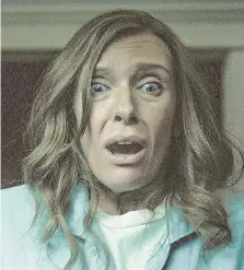  ??  ?? Toni Collette stars in Hereditary, which is one of the most terrifying films ever made, and one you’ll probably watch through splayed fingers.