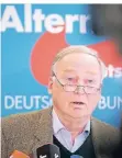  ?? FOTO: DPA ?? Alexander Gauland am Dienstag im Bundestag.