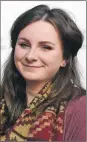  ??  ?? Fort William’s Jayne Lear received recognitio­n as astudent of the year