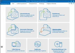  ??  ?? Je nach Anwendung sichern Sie mit O&O DiskImage 14 Profession­al
Edition Daten und Laufwerke oder dupliziere­n ganze Datenträge­r.