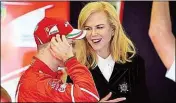  ??  ?? Nicole Kidman zu Gast bei Sebastian Vettel