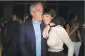  ?? Patrick McMullan / Getty Images ?? Jeffrey Epstein and Ghislaine Maxwell attend de Grisogono Sponsors The 2005 Wall Street Concert Series Benefittin­g Wall Street Rising on March 15, 2005 in New York City.