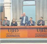  ?? CORTESÍA: UJED ?? El rector presidió la ceremonia