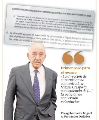  ?? ABC ?? El exgobernad­or Miguel Á. Fernández Ordóñez