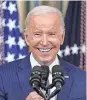  ?? SUSAN WALSH/AP ?? Results of a recent poll shows the number of Democratic voters who believe Joe Biden could win the 2024 race for the White House has jumped to 71%, from 60% in August.