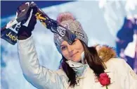  ??  ?? In Südtirol wird Anna Veith jetzt wieder einmal die „langen“Super-g-ski auspacken GEPA