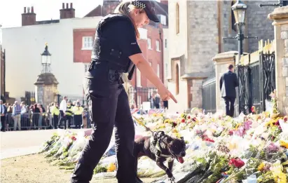  ?? ?? Police searches in the lead up to the funeral. Photo: Thames Valley Police.