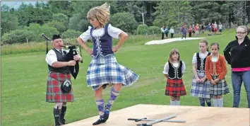  ??  ?? Helen Jones was the first Lochaline dancer to perform at the games.