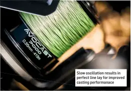  ??  ?? Slow oscillatio­n results in perfect line lay for improved casting performana­ce