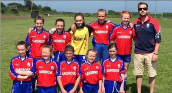  ??  ?? The victorious Curracloe United girls.