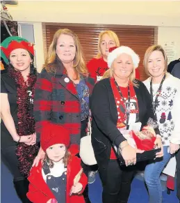  ?? ?? Jingle belles Christmas cheer was spread throughout the Airdrie school