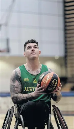 ?? Picture: Spalding Australia ?? Aiming for the top: Jeremy Tyndall and the Australian Rollers are setting their sights high ahead of the Paralympic Games.