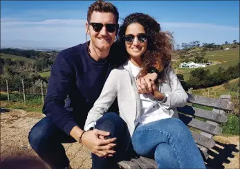  ?? PICTURE: SUPPLIED ?? Cameron van der Burgh and Nefeli Valakelis will have what he terms the “third big fat Greek wedding”.