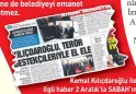  ??  ?? Kemal Kılıçdaroğ­lu ile ilgli haber 2 Aralık’ta SABAH’ın birinci sayfasında.