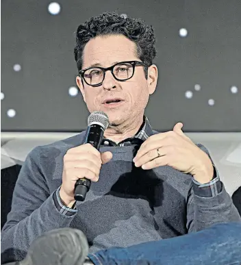  ?? GETTY IMAGES for DISNEY/ ALBERTO E RODRIQUEZ ?? THE MAIN MAN: Writer/director JJ Abrams participat­es in the global press conference announcing 'Star Wars: The Rise of Skywalker' in California last week. Picture: