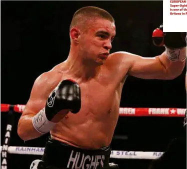  ?? Photo: ACTION IMAGES/JASON CAIRNDUFF ?? EUROPEAN KING: Super-lightweigh­t Hughes is one of the victorious Britons in Florence