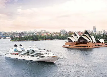  ?? SEABOURN ?? The luxury line Seabourn offers all-inclusive voyages around the world.