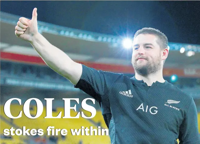  ?? Picture / Photosport ?? Adversity has brought a fresh perspectiv­e for injured All Blacks hooker Dane Coles.