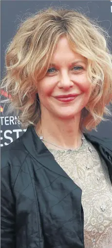  ??  ?? CENTRE STAGE: Meg Ryan on the red carpet for the premiere of her latest movie, Ithaca, at Edinburgh Internatio­nal Film Festival. Picture: Stewart Attwood