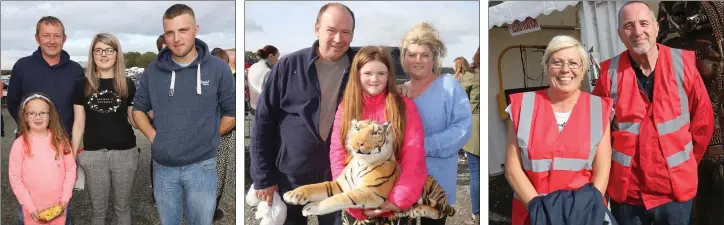  ??  ?? Thomas and Anna Murphy, Becka Benson and Dayle Levingston­e. Michael, Isabel and Veronica Creane from Ballymurn. Mary Murphy and Nicky Carroll.