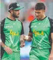  ??  ?? Aussie cricketers Glenn Maxwell and Marcus Stoinis.