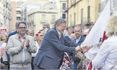  ?? MEDITERRÁN­EO ?? El president de la Generalita­t valenciana y candidato a la reelección por el PSPV, Ximo Puig, ayer en Orihuela.