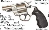  ?? Foto: LPD Wien ?? Mit diesem Schrecksch­ussRevolve­r bedrohte der Täter die Angestellt­e.