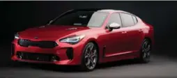  ?? KIA ?? The 2018 Kia Stinger is one of many cars making their Canadian debut at the show.