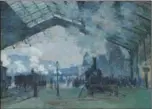  ?? PROVIDED TO CHINA DAILY ?? Arrival of the Normandy Train, Gare Saint-Lazare, an 1877 painting by Claude Monet.