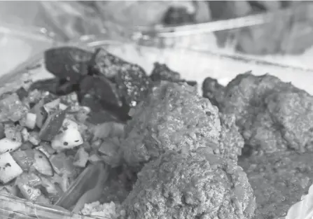  ?? ROB HARDIN PHOTOS/ALIVE ?? Beef meatball with cucumber salad and beets at Tajine House in the North Market