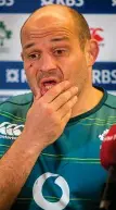  ??  ?? Determined: Rory Best