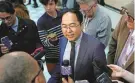  ?? KEVIN R. WEXLER/NORTHJERSE­Y.COM ?? Rep. Andy Kim, seen after he lost at the Bergen County Democratic convention for the U.S. Senate nomination last month, is engaging, but hardly a household name. The Republican candidates pursuing the nomination also are not widely known.