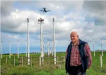  ?? PHOTO: MURRAY WILSON/STUFF ?? Sanson resident Bill Tooley is concerned about the noise a Singapore Air Force F15 squadron would bring.