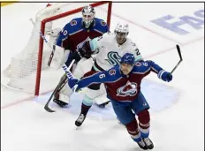  ?? ANDY CROSS — THE DENVER POST ?? No athlete currently on a Denver profession­al sports team has been in town longer than the Avalanche’s Erik Johnson, who played 717 games for the Avalanche.