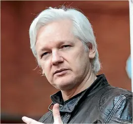  ?? PHOTO: GETTY IMAGES ?? Julian Assange - cut off from his life’s blood, the internet, what will the poor man do?