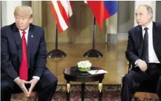  ?? AFP ?? Trump lobte den «direkten und offenen Dialog» mit Putin.