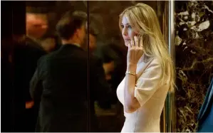  ?? AP file ?? President Trump says his daughter Ivanka has been treated unfairly by Nordstrom. —