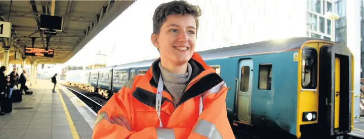  ?? Peter Bolter ?? > 19-year-old Hannah Tuck, the UK’s youngest-ever railway chaplain