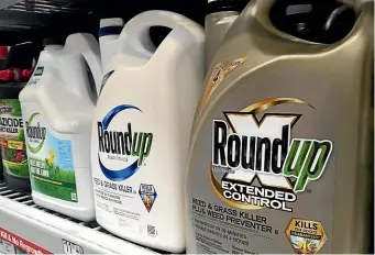  ?? AP ?? The first stage of a key trial over whether Roundup caused a man’s cancer has gone against the product.