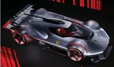  ?? ?? La Ferrari Vision Gran Turismo per videogioch­i ha linee reali