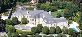  ??  ?? Part of the settlement: The couple’s £158m mansion in Beverly Hills