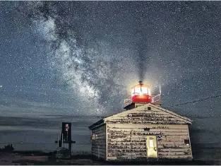  ??  ?? Very little light pollution in Port Bickerton, N.S.! The Milky Way pops in this gorgeous photo taken by Barry Burgess.