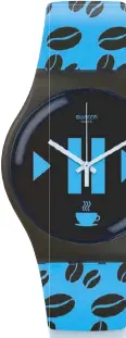  ??  ?? Swatch Co ee Blue