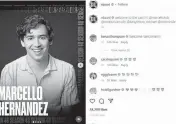  ?? ?? Marcello Hernandez Instagram screenshot.